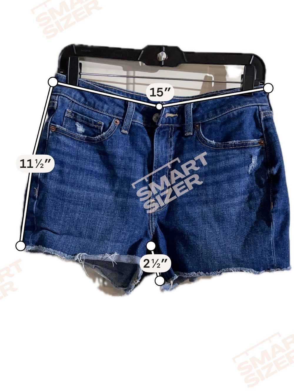 Old Navy Dark Blue Raw-Hem Denim Shorts